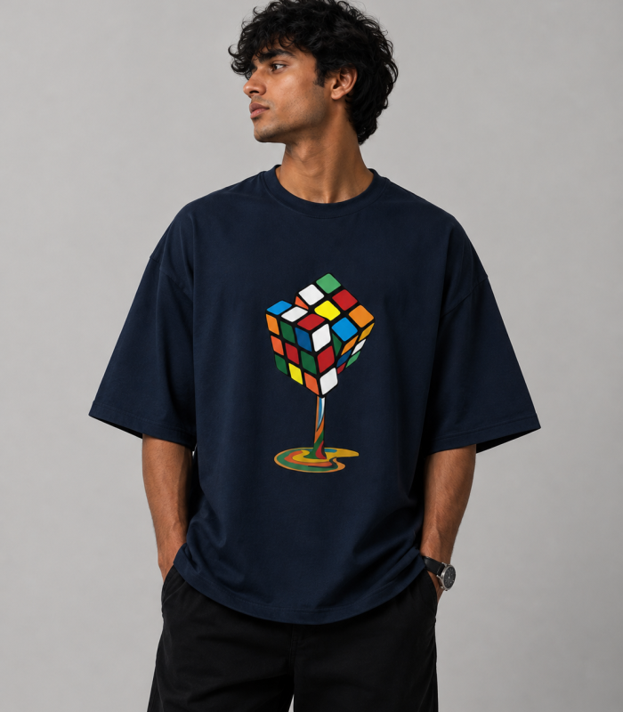 Cube Twist Oversized T-Shirt 🧩
